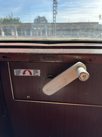 Die Kurbel fürs Fenster